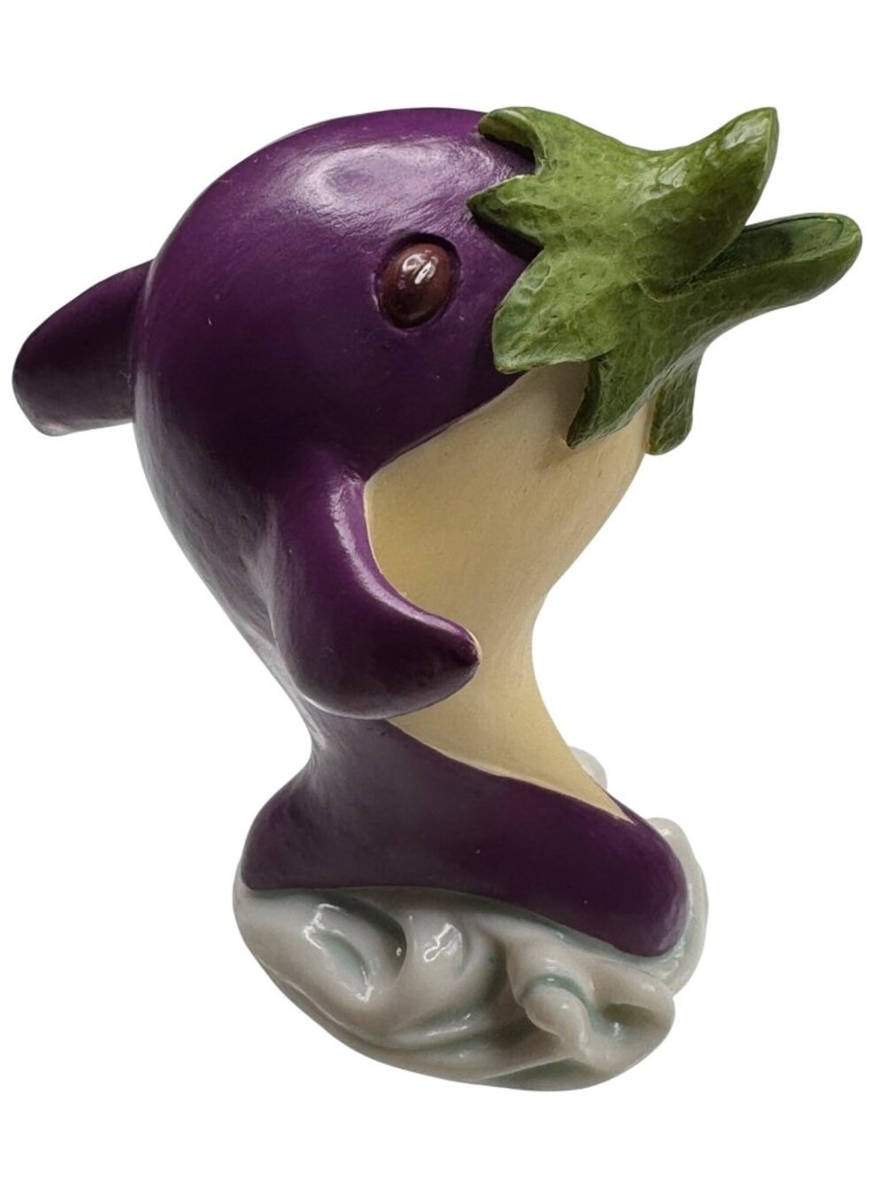 Enesco Home Grown 2007 Eggplant Purple Porpoise #4008129 Resin Retired Rare Gift - Picture 9 of 13